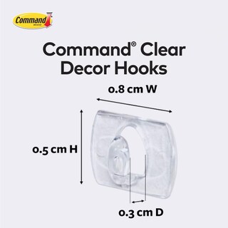 Foto 7 | Foto 7 | Pinzas Decorativas Command 17026clr-es Transparentes Paquete De 20 - Venta Internacional.