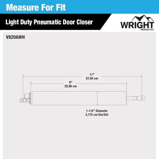 Foto 6 | Foto 6 | Cierrapuertas Neumático Wright Products Ajustable Blanco - Venta Internacional.