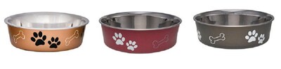 Foto 1 | Foto 1 | Cuenco Grande Para Mascotas De Acero Inoxidable Con Huellas De Patas Loving Pets - Venta Internacional.