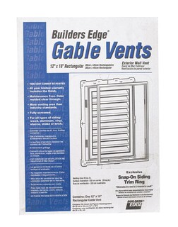 Foto 1 | Foto 1 | Gable Vent Builders Edge Plástico Blanco 46 X 30 Cm - Venta Internacional.