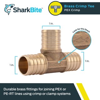 Foto 2 | Foto 2 | Camiseta Engarzada De Latón Sharkbite De 1 Pulgada Pe-rt Uc374lfa - Venta Internacional.