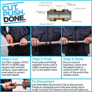 Foto 5 | Foto 5 | Acoplamiento De Latón A Presión De Polibutileno Sharkbite De 3/4 Pulgadas - Venta Internacional.