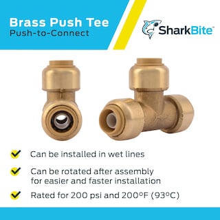 Foto 4 | Foto 4 | Camiseta Sharkbite De Latón Push-to-connect 3/8 Pulgadas - Venta Internacional.