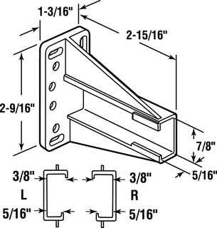 Foto 4 | Foto 4 | Soporte Para Cajones Correderas Plástico Prime-line Paquete De 2 Unidades Blanco - Venta Internacional.