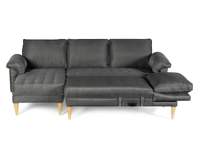 Foto 4 | Foto 4 | Sala Modular Doble Chaise Makora Salazar Con Memory Foam Color Oxford Lino Respaldo Reclinable De 3 Posiciones