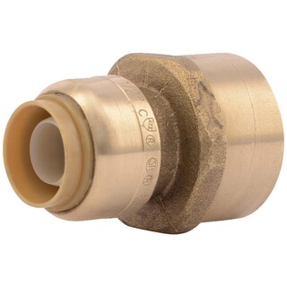 Foto 1 | Foto 1 | Adaptador De Conexión Push Fnpt Sharkbite De Latón De 1/2 X 3/4 Pulgadas - Venta Internacional.