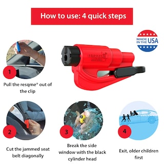 Foto 6 | Foto 6 | Llavero Resqme Original Car Escape Tool Negro - Venta Internacional.