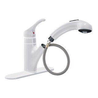 Foto 1 | Foto 1 | Grifo De Cocina Extraíble Moen Renzo De Una Manija Blanco - Venta Internacional.