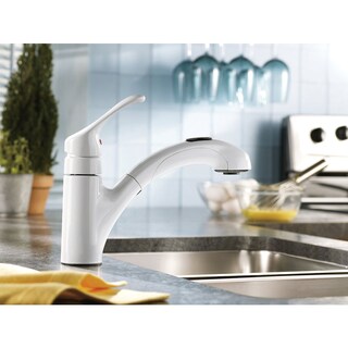 Foto 2 | Foto 2 | Grifo De Cocina Extraíble Moen Renzo De Una Manija Blanco - Venta Internacional.