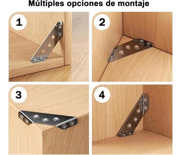 Foto 4 | Foto 4 | ''universal De Acero Inoxidable Muebles Esquina Conector 30pc Platedos ''