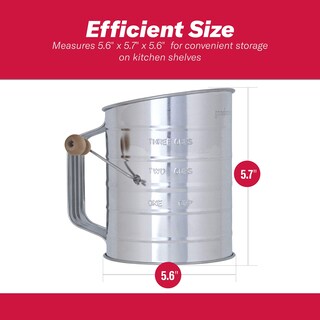 Foto 2 | Foto 2 | Tamizador De Manivela Goodcook Con Pomo De Madera Para 3 Tazas - Venta Internacional.