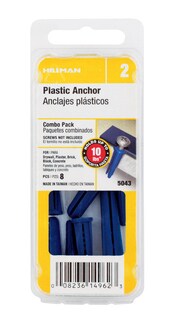 Foto 2 | Foto 2 | Kit De Anclas Cónicas Hillman De Plástico  4 Mm X 2 5 Cm  Paquete De 8 Unidades (10 Unidades) - Venta Internacional.