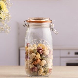 Foto 2 | Foto 2 | Tarro Redondo Kilner De Vidrio Con Cierre Con Clip 1500 Ml Para Almacenamiento De Alimentos - Venta Internacional.