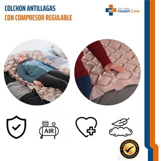 Foto 5 | Foto 5 | Colchon Antillagas Antiescaras Con Compresor Regulable Soporta 130 Kg Previene Llagas Tratamiento De Prevencion De Lesiones