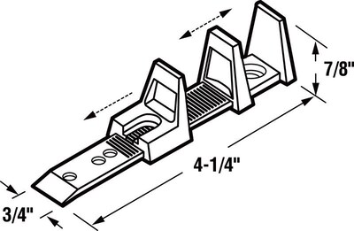 Foto 4 | Foto 4 | Guía Para Puertas De Armario Prime-line De Nailon Blanco Mate 2 Unidades - Venta Internacional.