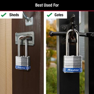Foto 3 | Foto 3 | Padlock Master Lock 3dlh Para Exteriores Con Llave Paquete De 1 - Venta Internacional.