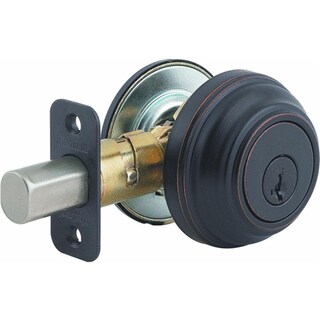 Foto 1 | Foto 1 | Cerradura Deadbolt Kwikset 980 Monocilíndrica En Bronce Veneciano - Venta Internacional.