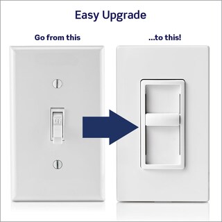 Foto 2 | Foto 2 | Interruptor Regulador Leviton Sureslide 6672-1lw Para Bombillas Led - Venta Internacional.