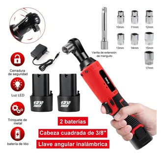 Foto 2 | Foto 2 | ''llave Impacto Inalámbrico Matraca Eléctrica 2batería Rojo ''