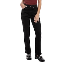 Jeans Straight Mujer Balam Bl7243 Negro