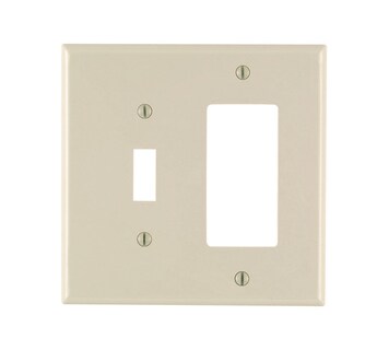 Foto 1 | Foto 1 | Plato De Pared Leviton Almond 2 Bandas De Nailon Decorador/conmutador - Venta Internacional.