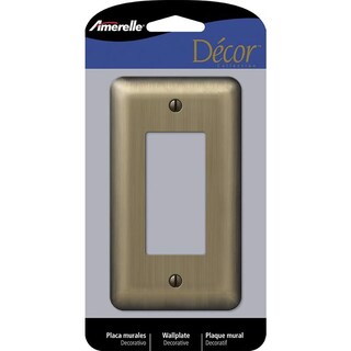 Foto 1 | Foto 1 | Placa De Pared Amerelle Devon De Acero Estampado En Latón Cepillado 1 Unidad - Venta Internacional.