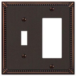 Foto 1 | Foto 1 | Placa De Pared Amerelle 74trdb Imperial Bead 1 Toggle 1 Rocker - Venta Internacional.