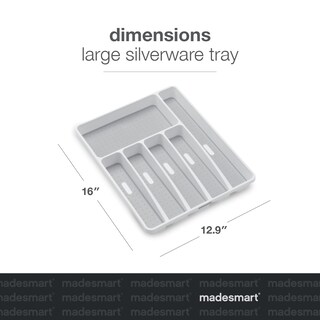 Foto 5 | Foto 5 | Bandeja Para Cubiertos Madesmart Classic Grande Blanca 6 Compartimentos - Venta Internacional.