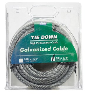 Foto 1 | Foto 1 | Acero Galvanizado De Ingeniería Para Amarre De Cables Para Aviones 3/8 Pulgadas Profundidad X 50 Pi - Venta Internacional.