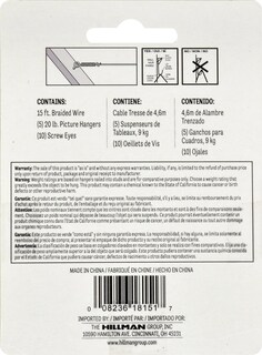 Foto 3 | Foto 3 | Kit Para Colgar Cuadros Hillman 121127 (9 Kg) 5 Juegos - Venta Internacional.