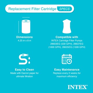 Foto 4 | Foto 4 | Cartucho De Filtro De Piscina Intex 29002e Tipo A Para Bombas De Filtro - Venta Internacional.