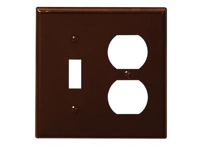 Foto 1 | Foto 1 | Placa De Pared Leviton De 2 Elementos Dúplex Termoestable Marrón - Venta Internacional.