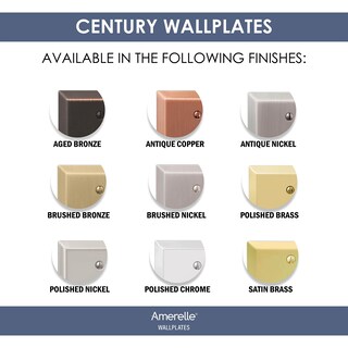 Foto 4 | Foto 4 | Placa De Pared Amerelle Century Double Duplex De Acero Niquelado - Venta Internacional.