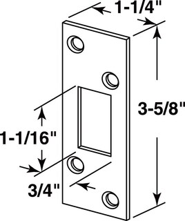 Foto 4 | Foto 4 | Deadbolt Strike Prime-line De Acero Niquelado Satinado De Alta Seguridad - Venta Internacional.