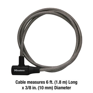 Foto 5 | Foto 5 | Bicicleta Cable Lock Master Lock 8154dpf Con Llave De 1 8 M De Largo - Venta Internacional.