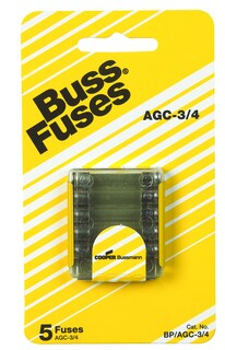Foto 1 | Foto 1 | Fuse Bussmann Bp/agc3/4 0 75 A 250 V Tubo De Vidrio Paquete De 5 Unidades - Venta Internacional.