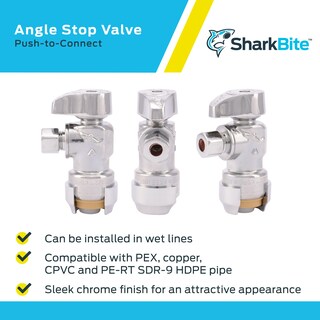 Foto 4 | Foto 4 | Válvula De Cierre Sharkbite Con Ángulo De Compresión De 1/2 X 1/4 Pulgadas - Venta Internacional.