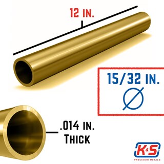 Foto 5 | Foto 5 | Tubo De Latón K&s Precision De 1 2 Cm De Diámetro Exterior X 0 04 Cm De Pared X 30 Cm - Venta Internacional.