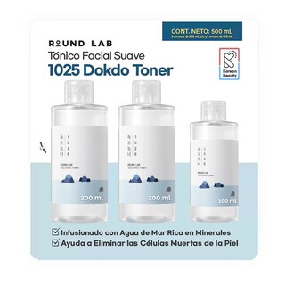 Foto 1 | Foto 1 | Round Lab 1025 Dokdo Toner Koreano 3pack! Momento De Aplicación Día/noche
