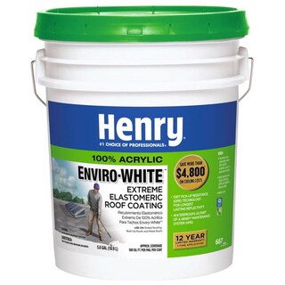 Foto 1 | Foto 1 | Revestimiento De Techo Henry Smooth White Elastomeric 18.9l - Venta Internacional.