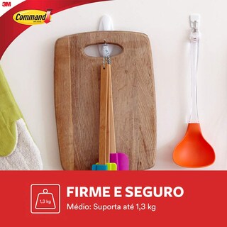 Foto 3 | Foto 3 | Ganchos De Alambre Medianos Command Para Almacenamiento 2 Ganchos Y 4 Tiras Blanco - Venta Internacional.