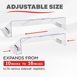 Foto 2 | Foto 2 | Deflector De Aire Ajustable De 25 A 40 Cm Plástico Transparente - Venta Internacional.