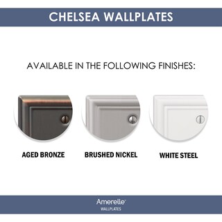 Foto 4 | Foto 4 | Placa De Pared Amerelle Chelsea 1 Toggle De Acero Y Níquel Cepillado - Venta Internacional.