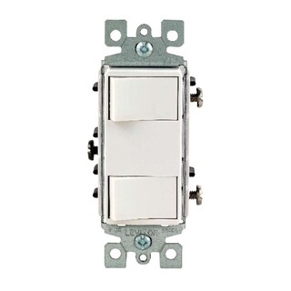 Foto 1 | Foto 1 | Interruptor Electrónico Decora Doble Combinación 15a 120v Blanco - Venta Internacional.
