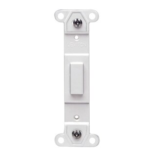 Foto 1 | Foto 1 | Placa Adaptadora De Plástico Leviton Toggle Sin Agujeros Blanca - Venta Internacional.