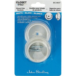 Foto 2 | Foto 2 | Pole Socket Knape & Vogt Tv192326 Blanco Paquete De 2 - Venta Internacional.