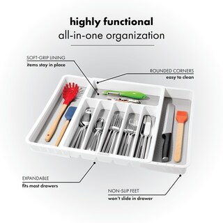 Foto 3 | Foto 3 | Bandeja Para Cubiertos Madesmart Expandible Clásica Con 8 Compartimentos - Venta Internacional.