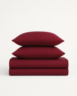Foto 1 | Foto 1 | Juego De Sabanas Premium Tacto Egipcio 1800 Hilos Dreamon Queen Size Color Vino