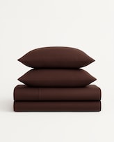 Juego De Sabanas Premium Tacto Egipcio 1800 Hilos Dreamon Matrimonial Color Café