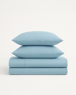 Foto 1 | Foto 1 | Juego De Sabanas Premium Tacto Egipcio 1800 Hilos Dreamon Queen Size Color Azul Claro